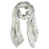 Wrendale Designs The Country Set Leaping Hare Scarf - Madisons and Co