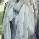 Wrendale Designs The Country Set Leaping Hare Scarf - Madisons and Co