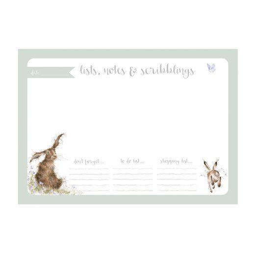 Wrendale Designs Hare A4 Desk Planner - Madisons and Co